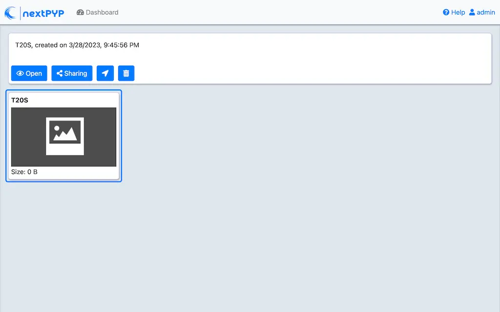 Select new project